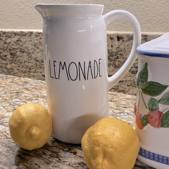 RAE DUNN “Lemonade” Ceramic Pitcher - Picture 2 of 7